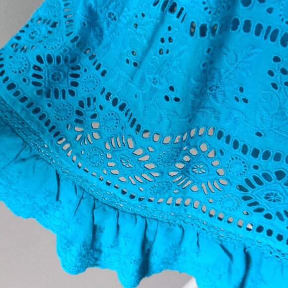 NWOT! ALICE + OLIVIA Beautiful Eyelet Boho Cotton Dress - Size 0 - Picture 8 of 8